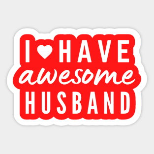 I have awesome Hunsand positive quote Sticker